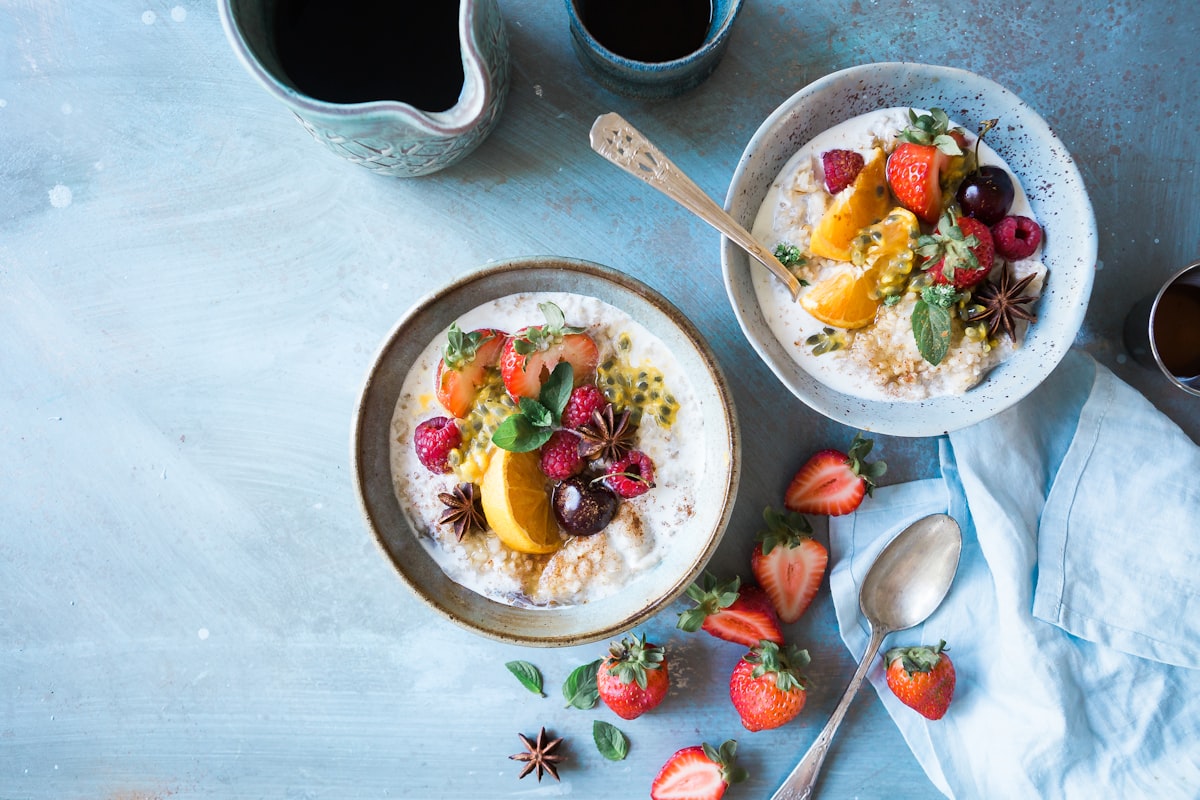 Bowl colorato con super alimenti